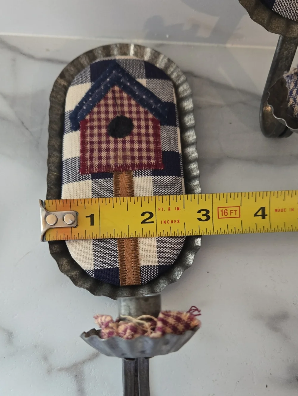 Handmade rustic blue